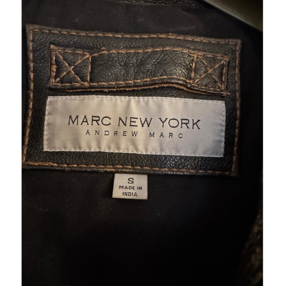 Andrew Marc Leather Bomber-Style Moto Jacket – Men’s Small - Picture 11 of 16